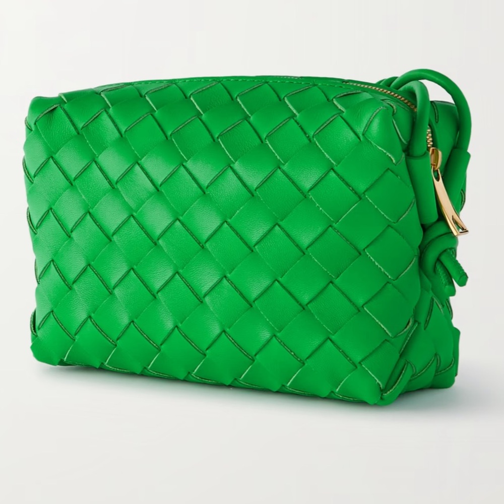 Bottega Veneta Loop Intrecciato Mini Leather Bag GREEN